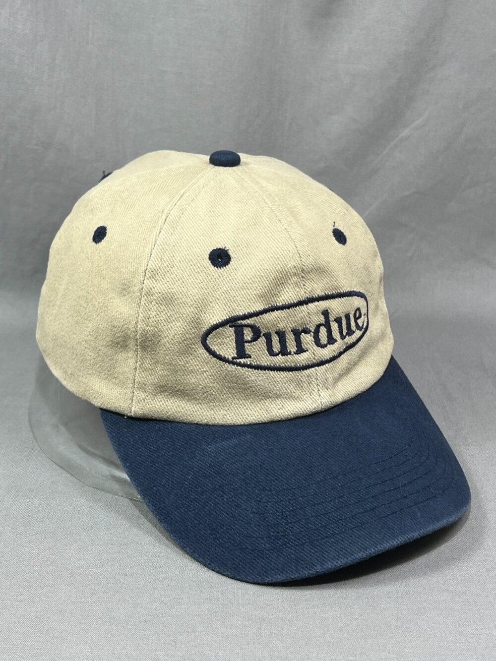 Purdue Boilermakers Att Headwear NCAA Strapback Hat Adjustable Khaki Dad Mens